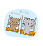 ねこのコン。4♡ねこのコンとくまったくん（個別スタンプ：15）