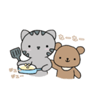 ねこのコン。4♡ねこのコンとくまったくん（個別スタンプ：24）