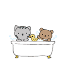 ねこのコン。4♡ねこのコンとくまったくん（個別スタンプ：28）