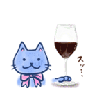 お酒大好きリボン猫さん（個別スタンプ：30）