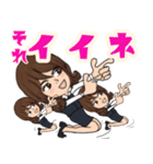 ひとみママの仲良し家族（個別スタンプ：1）