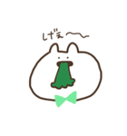 しもぶくれうさぎたち（個別スタンプ：31）