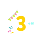 毎月お誕生日8ヶ月まで（個別スタンプ：3）