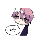 ぴんくとむらさきが主色の男の子（個別スタンプ：29）