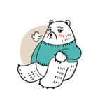 セーター·クマ（個別スタンプ：1）