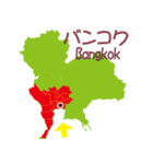 タイの地図（個別スタンプ：3）