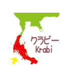 タイの地図（個別スタンプ：22）