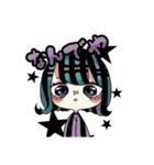 あおとむらさきとかの寒色系女子（個別スタンプ：18）