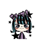 あおとむらさきとかの寒色系女子（個別スタンプ：20）