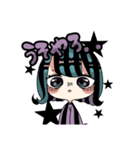 あおとむらさきとかの寒色系女子（個別スタンプ：23）