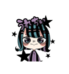 あおとむらさきとかの寒色系女子（個別スタンプ：26）