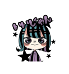 あおとむらさきとかの寒色系女子（個別スタンプ：28）