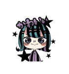 あおとむらさきとかの寒色系女子（個別スタンプ：31）