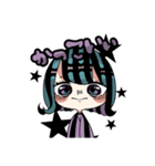 あおとむらさきとかの寒色系女子（個別スタンプ：32）