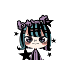 あおとむらさきとかの寒色系女子（個別スタンプ：33）