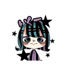 あおとむらさきとかの寒色系女子（個別スタンプ：37）