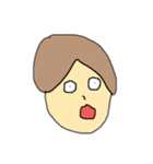 おどろいた人たちの顔（個別スタンプ：1）