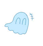 あおいおばけ（個別スタンプ：2）