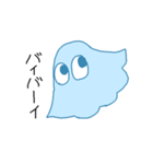 あおいおばけ（個別スタンプ：40）