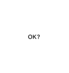 英語：よく使うシンプルな吹き出し（個別スタンプ：12）