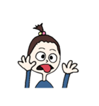 なべべ（ちょんまげ太郎ver.）（個別スタンプ：14）