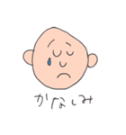 シンプルな顔(日常)（個別スタンプ：4）
