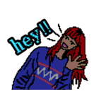 ドット絵女子のスタンプ（個別スタンプ：1）