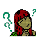ドット絵女子のスタンプ（個別スタンプ：5）