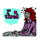 ドット絵女子のスタンプ（個別スタンプ：7）