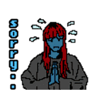 ドット絵女子のスタンプ（個別スタンプ：10）