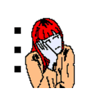 ドット絵女子のスタンプ（個別スタンプ：16）
