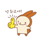 食パンウサギ（個別スタンプ：1）