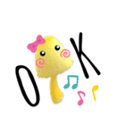 黄色いキノコ♡実写〜よく使う言葉〜（個別スタンプ：1）