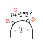 青春 猫 (KOR.ver)（個別スタンプ：1）