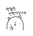 青春 猫 (KOR.ver)（個別スタンプ：3）
