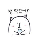 青春 猫 (KOR.ver)（個別スタンプ：4）