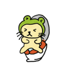 カエルにゃ（個別スタンプ：3）