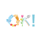 北欧風の絵を組合わせた毎日使えるstamp（個別スタンプ：1）