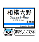 江ノ島線 多摩線 駅名 今まだこの駅です！（個別スタンプ：1）