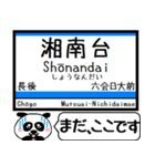 江ノ島線 多摩線 駅名 今まだこの駅です！（個別スタンプ：10）