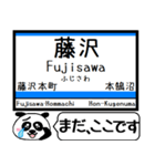 江ノ島線 多摩線 駅名 今まだこの駅です！（個別スタンプ：14）