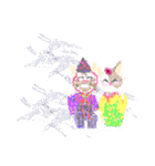 猫雛カップル（個別スタンプ：8）