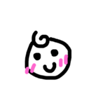 ラフ赤ちゃん（個別スタンプ：1）