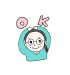 OLめがねちゃんの日常（個別スタンプ：3）