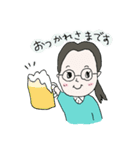 OLめがねちゃんの日常（個別スタンプ：5）