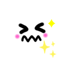 シンプルな顔文字〜無表情（個別スタンプ：4）
