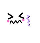シンプルな顔文字〜無表情（個別スタンプ：8）