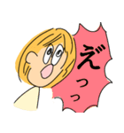 黄色い髪の女の子スタンプ（個別スタンプ：2）