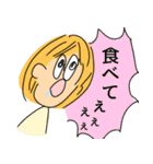 黄色い髪の女の子スタンプ（個別スタンプ：3）