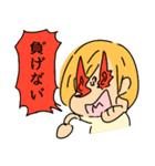 黄色い髪の女の子スタンプ（個別スタンプ：12）